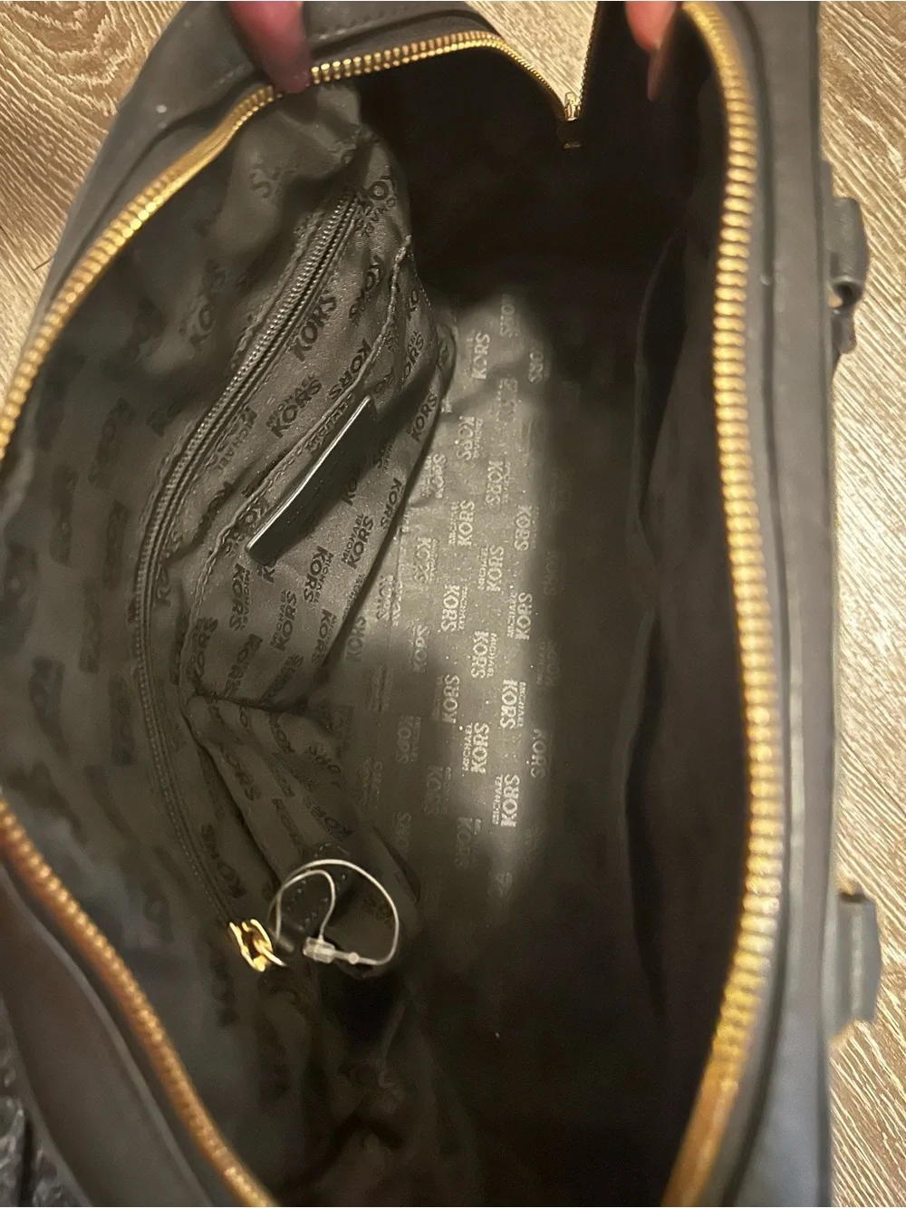 Michael Kors Classic Black Women's Satchel with Gold Hardware